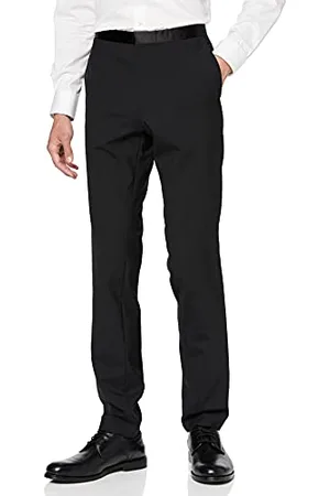HUGO BOSS Męskie spodnie HetonS, czarne (Black 001), W (rozmiar producenta: 106)