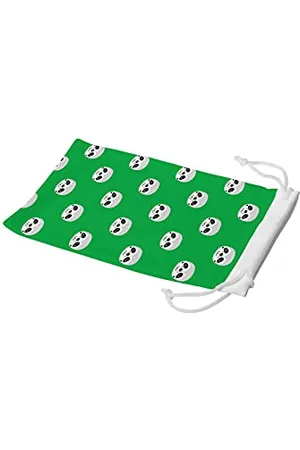 Bonamaison Etui na okulary z cyfrowym nadrukiem, etui na okulary przeciwsłoneczne, 100% bawełna, miękkie i smukłe, ochronne etui na okulary z zamknięciem na sznurek, 1 sztuka, 11 x 19 cm