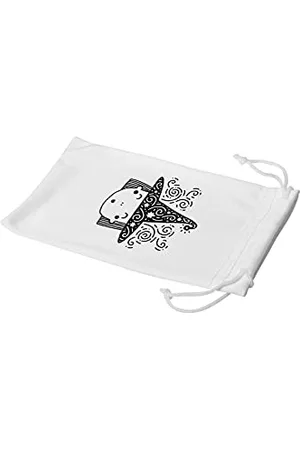 Bonamaison Etui na okulary z nadrukiem cyfrowym, etui na okulary przeciwsłoneczne, 100% bawełna, miękka i wąska, 1 sztuka, 11 x 19 cm, , 11x19 Cm, Etui na okulary z nadrukiem cyfrowym z