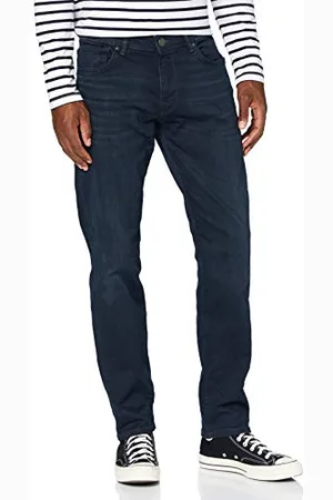 SELECTED Męskie dżinsy Straight Fit 6155 Superstretch niebiesko-czarne, , 30W / 32L