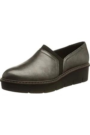 Clarks Damskie buty Airabell Mid Slipper, srebrny - - 42 EU