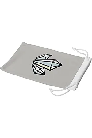 Bonamaison Etui na okulary z cyfrowym nadrukiem, etui na okulary przeciwsłoneczne, 100% bawełna, miękkie i smukłe, ochronne etui na okulary z zamknięciem na sznurek, 1 sztuka, 11 x 19 cm