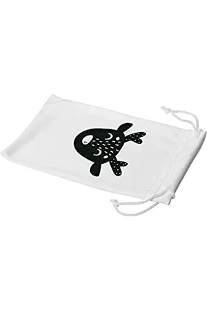 Bonamaison Etui na okulary z cyfrowym nadrukiem, etui na okulary przeciwsłoneczne, 100% bawełna, miękkie i smukłe, ochronne etui na okulary z zamknięciem na sznurek, 1 sztuka, 11 x 19 cm