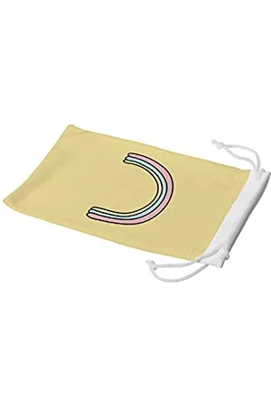 Bonamaison Etui na okulary z cyfrowym nadrukiem, etui na okulary przeciwsłoneczne, 100% bawełna, miękkie i smukłe, ochronne etui na okulary z zamknięciem na sznurek, 1 sztuka, 11 x 19 cm