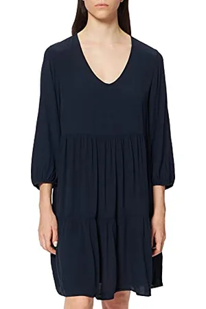 TOM TAILOR Damski Sukienka mini Babydoll z rękawami balonowymi 1027335, , M