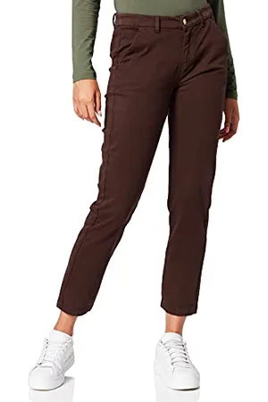 7 for all Mankind Damskie spodnie Chino Brushed Twill Coffee, , 26W / 30L