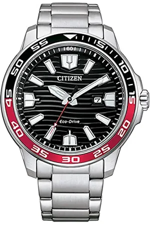 Citizen Męski analogowy zegarek Eco-Drive z bransoletką ze stali nierdzewnej, , Rozmiar uniwersalny, bransoletka