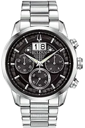 BULOVA Męski analogowy zegarek kwarcowy z bransoletką ze stali szlachetnej 96B319