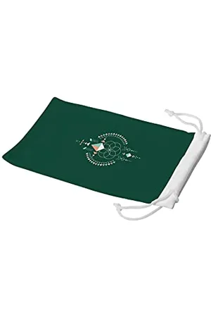Bonamaison Etui na okulary z cyfrowym nadrukiem, etui na okulary przeciwsłoneczne, 100% bawełna, miękkie i smukłe, ochronne etui na okulary z zamknięciem na sznurek, 1 sztuka, 11 x 19 cm