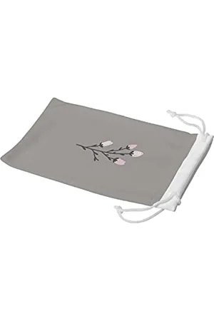 Bonamaison Etui na okulary z cyfrowym nadrukiem, etui na okulary przeciwsłoneczne, 100% bawełna, miękkie i smukłe, ochronne etui na okulary z zamknięciem na sznurek, 1 sztuka, 11 x 19 cm