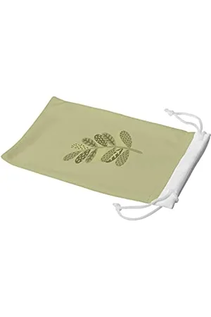 Bonamaison Etui na okulary z cyfrowym nadrukiem, etui na okulary przeciwsłoneczne, 100% bawełna, miękkie i smukłe, ochronne etui na okulary z zamknięciem na sznurek, 1 sztuka, 11 x 19 cm