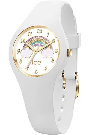 Ice-Watch ICE fantasia Rainbow white - Dziewczęcy zegarek z silikonowym paskiem - 018423 (Extra Small)