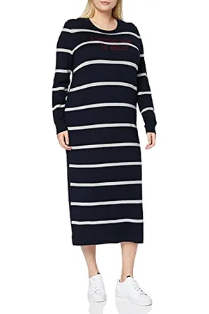 Marc O’ Polo Damska sukienka Heavy Knit dress, longsleeve, okrągła