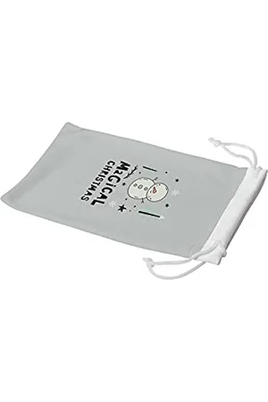 Bonamaison Etui na okulary z cyfrowym nadrukiem, etui na okulary przeciwsłoneczne, 100% bawełna, miękkie i smukłe, ochronne etui na okulary z zamknięciem na sznurek, 1 sztuka, 11 x 19 cm