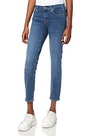 7 for all Mankind Damskie dżinsy skinny Crop Bair vintage o zmierzchu