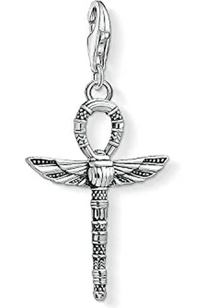 Thomas Sabo Damski męski wisiorek charm Krzyż Żywy Koth z skarabejem Charm Club srebro wysokiej próby 925 1551-637-21