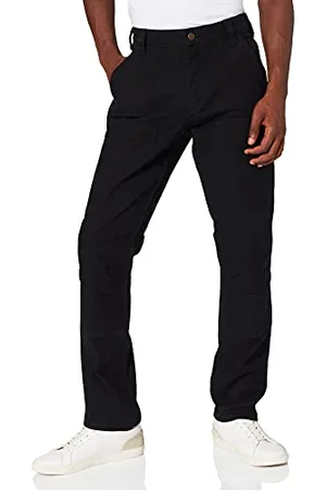 Carhartt Męskie spodnie robocze Rugged Flex z płótna żaglowego o prostym kroju i wzmocnionym przodzie roboczym spodnie robocze, , 40W / 32L