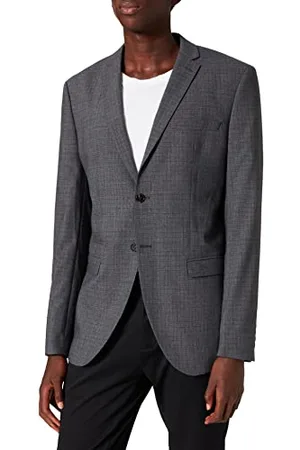 SELECTED Męski blezer Slhslim-vincecal Grey Check BLZ B Noos, , 102 cm