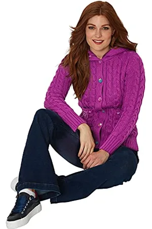 Joe Browns Damski pogrubiony sweter z dzianiny kablowej, , 14