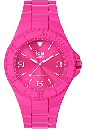 Ice-Watch ICE generation Flashy pink - Damski różowy zegarek z silikonowym paskiem - 019163 (Medium)