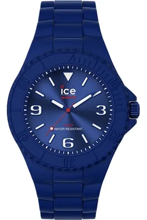 Ice-Watch ICE generation red - Męski niebieski zegarek z silikonowym paskiem - 019158 (Medium)