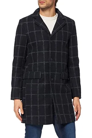 Casual Friday Męski płaszcz z mieszanki wełny, , 3XL