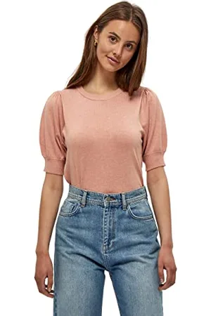 Minus 33 T-shirt damski Liva Knit Tee, Powder Rose Melange, XXL