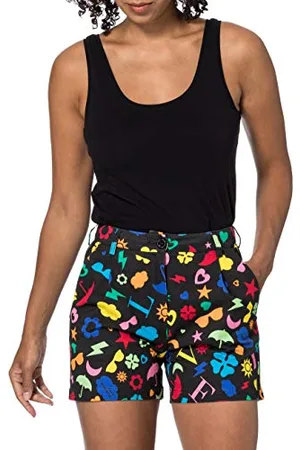 Moschino Damskie szorty W O 145 81 S 3501 casual z nadrukiem, 38