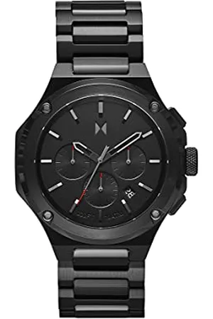 MVMT Chronograf zegarek kwarcowy dla mężczyzn z czarną bransoletką ze stali nierdzewnej - 28000149-D, , Jeden rozmiar, Bransoletka