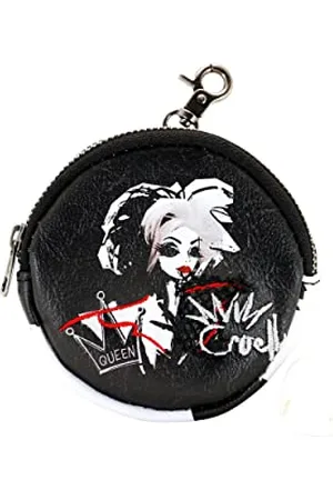 Disney Cruella de Vil Diva -Portmonetka Cookie, Czarna, 8,7 x 8,7 cm