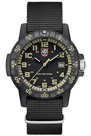 Luminox Męski zegarek kwarcowy wzór skórzanego żółwia morskiego