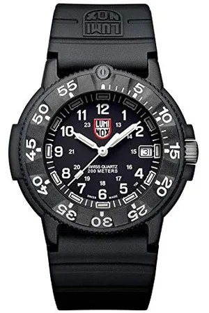 Luminox Oryginalny zegarek męski Navy Seal XS.3001.F 43 mm – zegarek wojskowy w kolorze czarnym z funkcją daty, wodoodporny 200 m, , 45 mm, przypadkowy