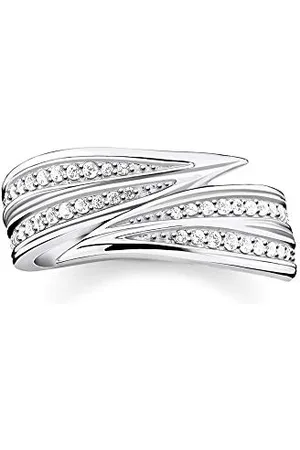 Thomas Sabo Pierścionki 925_srebro wysokiej próby cyrkonia - rozmiar pierścionka 52 TR2283-051-14-52