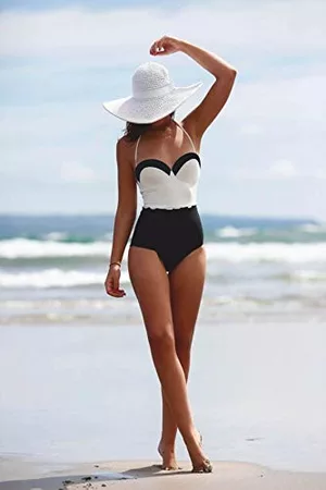 Angelsin Kobieta Stroje kąpielowe jednoczęściowe - Damski kostium kąpielowy TRFNTG101779 jednoczęściowy, wielokolorowy, XS-34