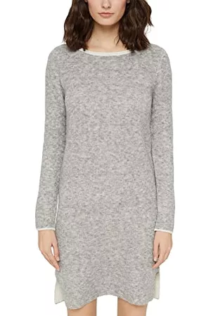 ESPRIT Kobieta Luksusowe - Sukienka damska, 038/Medium Grey 4, XL