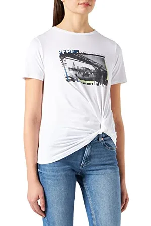 Pepe Jeans Koszulka damska Daia, 800 biały, Rozmiar Uniwersalny/L
