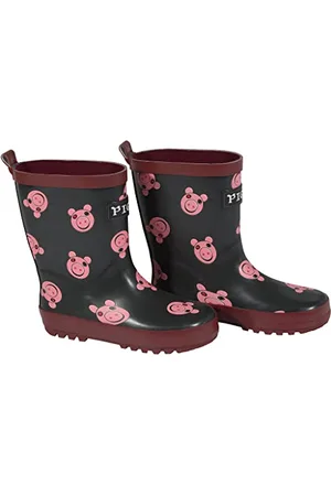 Popgear Świnka Dziewczęce Kalosze Bordowe/Czarne 3