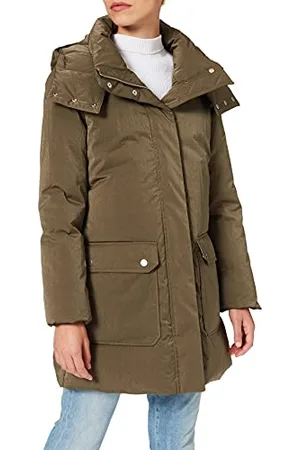 HUGO BOSS Ohire Parka damska, Beżowy (Ciemny Beżowy 252), 36