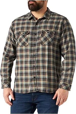 Hurley Męska koszula M Bend wypalona flanela Ls S