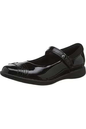 Clarks Baleriny dziewczęce Etch Beam K, czarny - - 29 EU