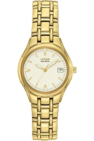 Citizen Damski analogowy zegarek Eco-Drive z bransoletką ze stali nierdzewnej, , bransoletka