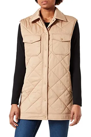 SELECTED SLFTINNA Long Quilted Vest B NOOS kamizelka pikowana, , 36