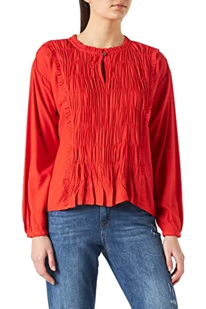 Cream Kremowa damska bluzka Crisara, Aurora Red 12 (M)