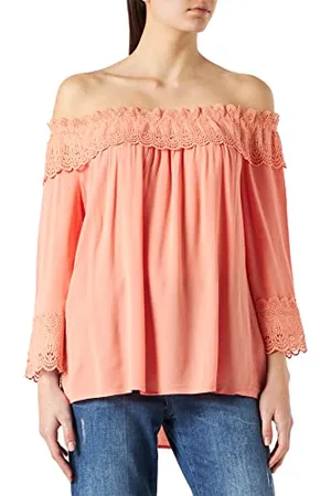 Cream Kremowa damska bluzka koronkowa Crbea, , XS