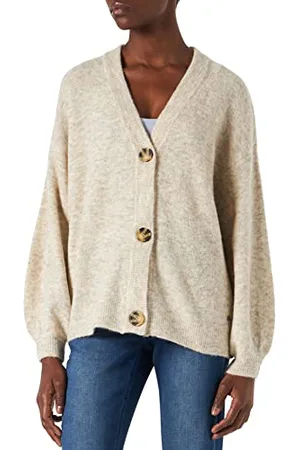 Cream Kremowy damski Crmerle oz dzianinowy sweter kardigan sweter, , XL