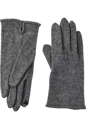 Roeckl Kobieta Rękawiczki z Dzianiny - Damskie rękawiczki zimowe Shiny Knots Touch, Flanela, Rozmiar Uniwersalny