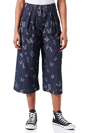 Moschino Damskie spodnie jeansowe Culotte Fit, , 42