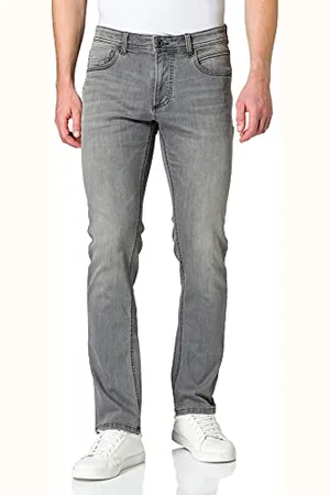 Camel Active Mężczyźni Houston Spodnie Jeansowe, Mid Grey 5, 35W / 36L
