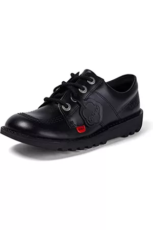 Kickers Kick Lo czarne skórzane buty damskie, dodatkowy komfort dla Twoich stóp, zwiększona trwałość, Czarny, 40 EU