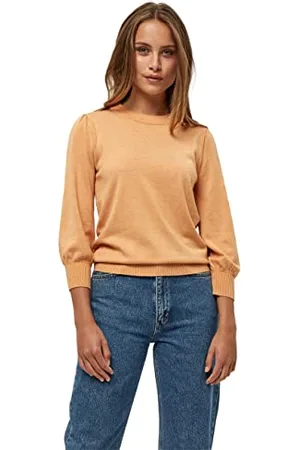 Minus Damski sweter Mersin Knit Tee, Apricot Tan Melange, XXL